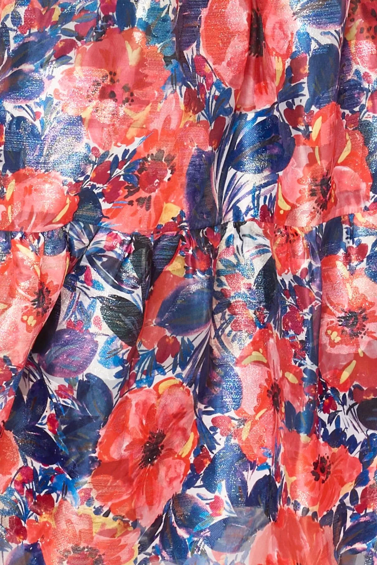 Hayden Watercolor Poppy Jacquard Dress-MILLY Store